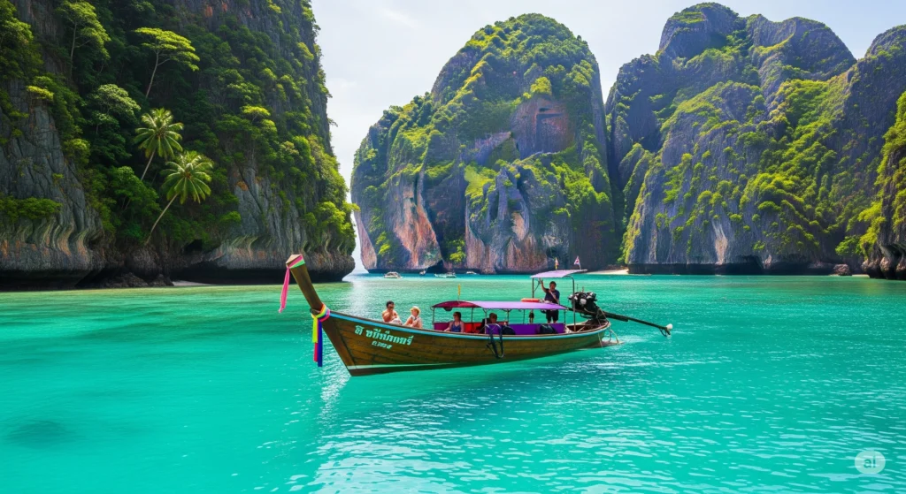 Thailand Koh Phi Phi - longtail boat
